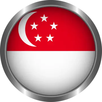 Pngtree singapore round flag shining stroke 3d vector png image 11747027