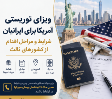 ویزای توریستی آمریکا برای ایرانیان؛ شرایط و مراحل اقدام از کشورهای ثالث